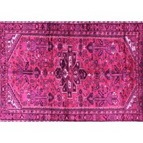 Ahgly Company Indoor Rectangle Persian Pink Traditional Area Rugs, 5' x 7'