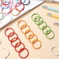 thumbnail image 4 of KAKOWELY Binder Rings 70 Pcs Binder Rings Book Rings Index Card Rings Small Binder Rings Keychain Key Ring Loose Leaf Rings Notebook Binder Rings1.18"X1.18"X0.04", 4 of 5