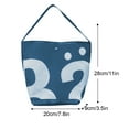 thumbnail image 2 of HUISZJ Leather Bucket Bag, Large Capacity Hobo Bag, Stylish Tote Bag Simple Commuting Bag for Work Travel Outdoor (Blue), 2 of 7