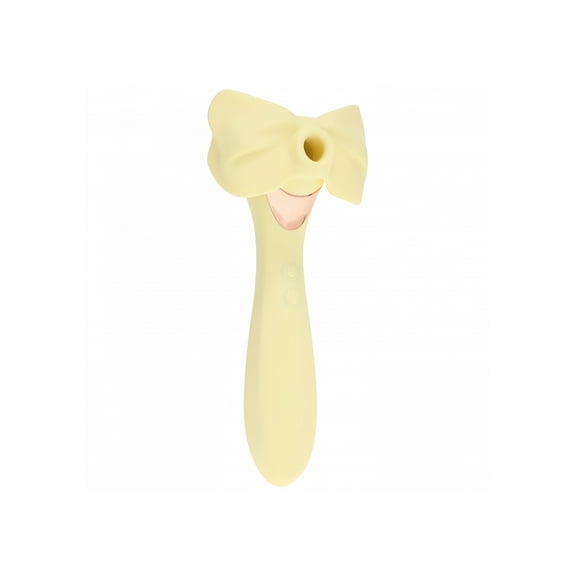 LoveLine Darling AirTapTech Rechargeable Cilitrol Vibrator, Yellow