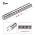 thumbnail image 3 of Uxcell M6 x 40mm Fully Threaded Rod 304 Stainless Steel Right Hand Threads 15 Pack, 3 of 5