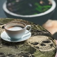 thumbnail image 3 of Ambesonne Halloween Fitted Round Tablecloth, Sketchy Skull Pattern, 36"- 40" Diameter, Pale Olive Green Eggshell, 3 of 5