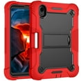 thumbnail image 3 of TECH CIRCLECase for iPad 10th Generation 10.9 inch 2022, Three Layer Full Body Protection Kickstand Cases Drop-Proof Shockproof Protective Cover for Apple iPad 10th Gen 10.9" 2022 release,Red, 3 of 9