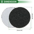 thumbnail image 3 of Hojas de lijado de gancho y lazo Unique Bargains 25x25mm negras de grano 60 para un pulido y molienda eficientes en la fabricación y reparación de automóviles y procesamiento de metales, 3 of 7