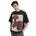 thumbnail image 4 of Spider-Man 230g Vintage Washed Drop Shoulder T-Shirt - Iron On, 4 of 7