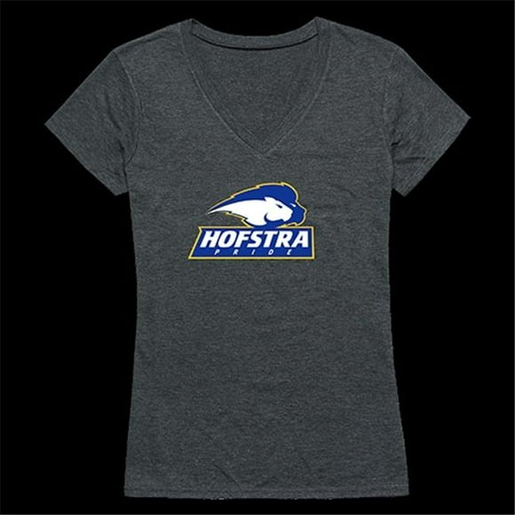 W Republic Products 521-312-E9C-02 Womens Hofstra University Cinder Tee&#44; Heather Charcoal - Medium
