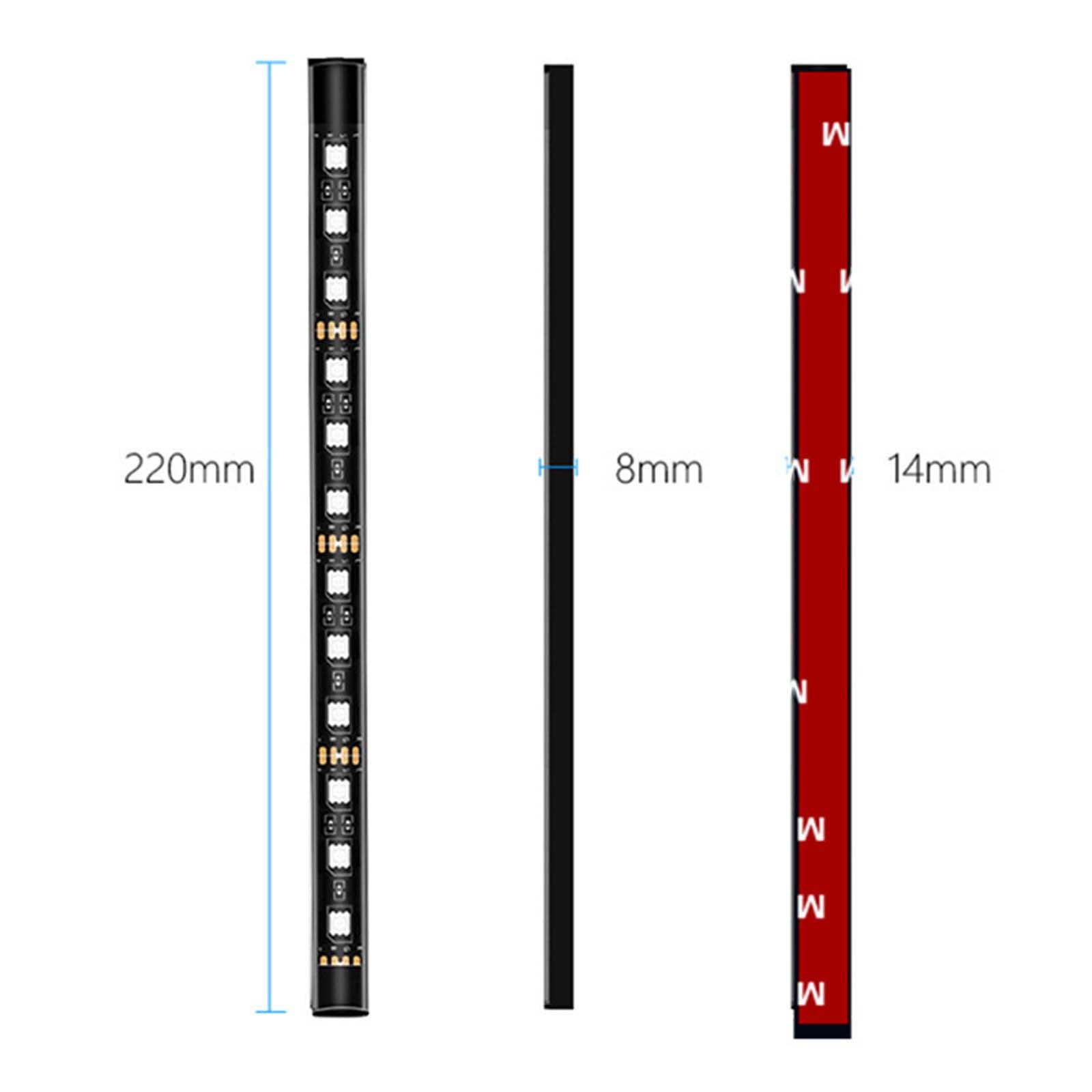 Msgweeeg Motorcycle LED Light Kit Flexible Waterproof Neon Light Strip Kit Suitable for 12V Motorcycles and Bicycles