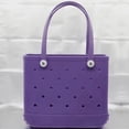 thumbnail image 5 of Bolsa de playa Boggs Extra grande, cesta de playa EVA de viaje de verano, bolso de mano para Picnic para mujer, bolso de hombro lavable impermeable con agujeros, 5 of 5