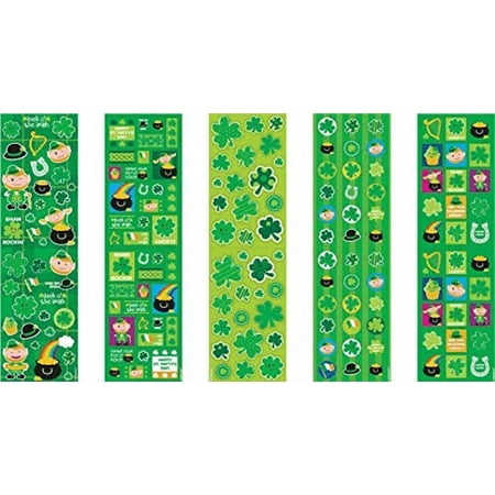 Patricks Day Picks - Amscan St. Patrick's Day Printed Paper Stickers, 350 Ct. | Party Favors