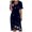 Light Purple, variant on vigerkar Womens Sundress Summer Floral Short Sleeve Wrap V Neck A-Line Midi Dress 2025 Light Purple, XXL