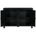 thumbnail image 5 of Storage Cabinets, Floor Cabinet with Adjustable Shelves And 4 Doors, Accent Sideboard Buffet Cabinet Home Furniture For Living Room Bedroom Bathroom Decor, 5 of 9