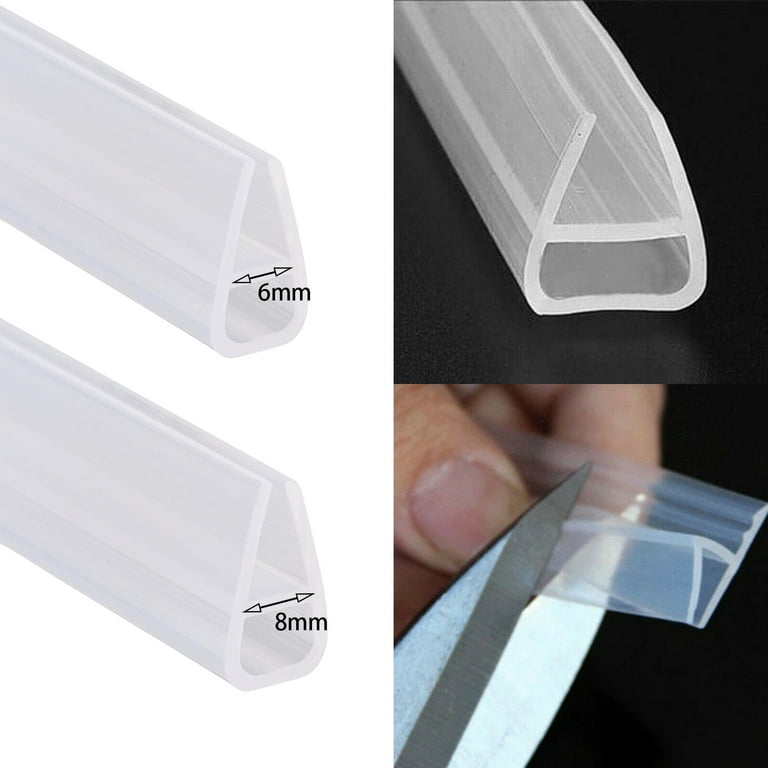 Bath Shower Screen Rubber Seal Strip Glass Thickness 4-6 and 8