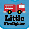 thumbnail image 4 of Inktastic Little Firefighter Fire Engine Boys or Girls Baby Bib, 4 of 4
