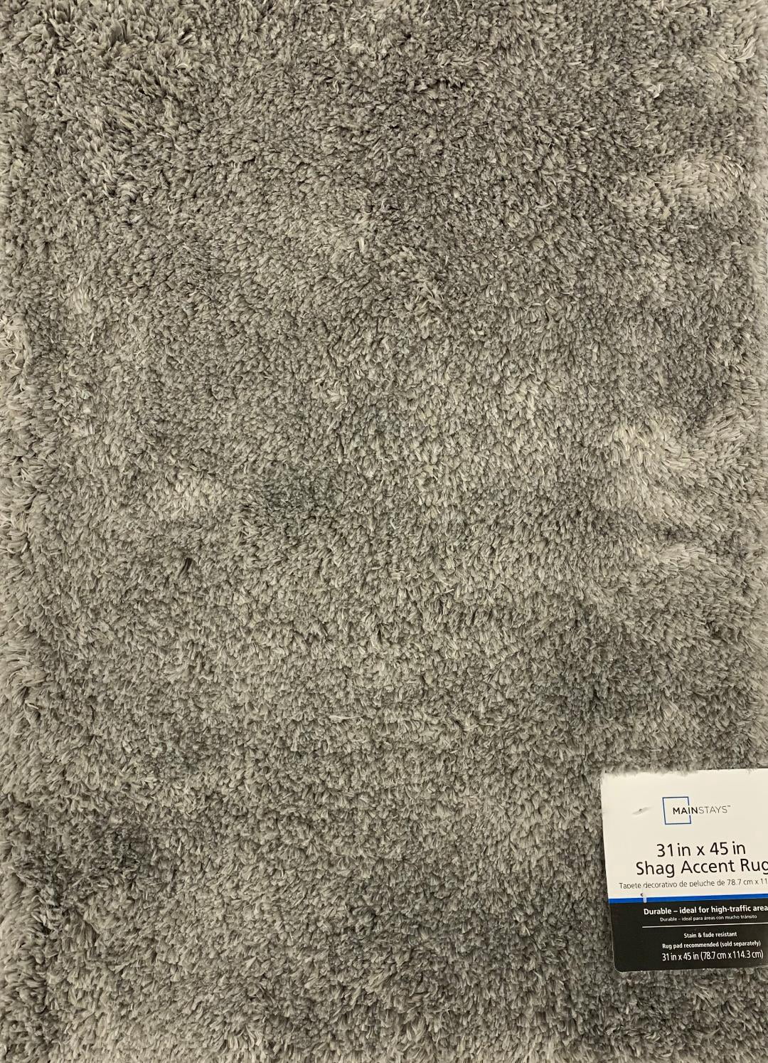 Mainstays 31x45 Plush Shag Accent Area Rug - Walmart Business