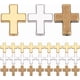 thumbnail image 1 of 30 cuentas espaciadoras de 3 colores, doradas, plateadas, de bronce, con forma de crucifijo, de 15 mm, para pulseras, pendientes, collares, bisutería, agujero: 2 mm., 1 of 9