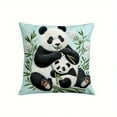 thumbnail image 2 of Winter Pillowcase Pandas Theme Decorative Cushion Cover Festive Style Sofa Bed, 2 of 6