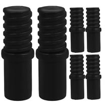 Masteelf 6pcs Telescoping Metal Pole With Threaded End For Broom Mop Squeegee Replacement Handle Extension Kit Adjustable Length For Home Commercial Cleaning Tasks