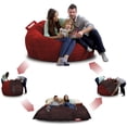 thumbnail image 2 of Puff Cama Queen Size Baggy Puff Baggy 2 en 1 Rojo 180 x 150 cm, 2 of 4