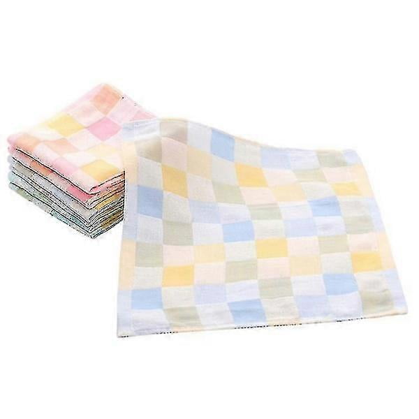 Square Baby In Pure Cotton Mill, Small Cotton Chfleur, 6 Random Paintings For Baby Living Room Towel