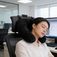 thumbnail image 2 of Bxaolu Travel Pillow for Extra Luggage: Stuffable Neck Pillow with Adjustable Neck Size | Travel Essentials | Transformable Carry-On Solution | U-Shaped Soft Velvet Cover, 2 of 9