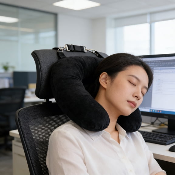 Travel U shaped Soft Plush Headrest, Clothes Fillable Luggage Pillowcase, Outdoor Multifunctional Neck Support Travel Pillow, Portable Lightweight Travel Neck Pillow for Business Trip Office, D
