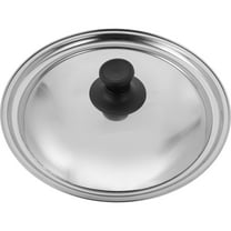 VORCOOL Universal Stainless Steel Pot Lid Metal Pan Cover Frying Pan Lid Easy to Clean Kitchen Supply