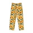 thumbnail image 6 of Daiia Green Leaf Sunflower Men's Sleep Pant with Pockets and Drawstring,Pajama Pants-X-Large, 6 of 9