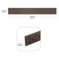 thumbnail image 4 of Tierra Verde 48"L x 6"H Bricks, Super Flexible Lawn & Garden Border Kit, 6 Pack, Brown, 4 of 7