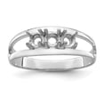 thumbnail image 7 of Sterling Silver Rhodium-plated Family Jewelry Mounting QXMR7/3SSM-10, 7 of 7