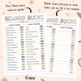 EZdhuawuse Good Behavior Game Charts 633P Kids Buck Charts Prop Boho