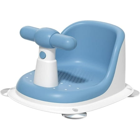 GRM Baby Bathing Seat Childrens Backrest Up Cushion Blue Sit Shower Infant Bath Chair Walmart