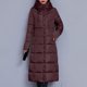 thumbnail image 1 of Parkas de manga larga de invierno para mujer, de longitud media a larga, cómodas, gruesas y gruesas, abrigo de manga larga para mujer, 1 of 4