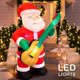 thumbnail image 2 of Papá Noel inflable navideño con guitarra de 2 m para decoración exterior, 2 of 6