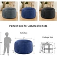 thumbnail image 3 of Bean Bag Chairs - Memory Foam Furniture BeanBag Chair - Kids/Teens Sofa with Soft Micro Fiber Cover - Round Fluffy Couch for Living Room Bedroom College Dorm, 3 of 13