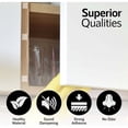 thumbnail image 3 of Cabinet Door Rubber Bumpers 100 Pcs Self Adhesive Sound Dampening Clear Bumper Pads for Drawers, Table Tops, Cupboard, Picture Frames, Glassware and Furniture (Square), 3 of 5