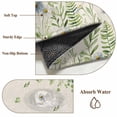 thumbnail image 6 of Round Rugs 7 Ft, Farmhouse Botancial Non Slip Area Rugs for Kitchen Bedroom Entryway, Pastoral Daisy Leaves Rustic Burlap Washable Carpet Runner Rug Floor Mats for Bedroom Home Decor, 6 of 8