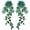 Green, variant on 3D Flower Embroidery Applique Patch 2Pcs Embroidered Lace Sew on Patches for DIY Sewing Making Crafts Dresses Gowns