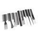 thumbnail image 1 of Juego De Peines Para El Cabello, Juego De Peines Ergonómicos Para Desenredar, 10 Piezas, Para Peluquería Para Peluquería, 1 of 7