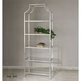 thumbnail image 2 of Uttermost Aurelie 5-Shelf Transitional Metal and Glass Etagere in Gray, 2 of 2
