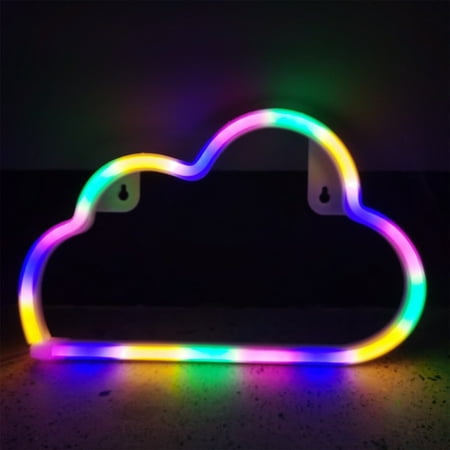 

Mackneog LED Cloud Neon Light Sign Night Lamp Wall Art Decorative Room Party Decor，Gift on Clearance