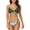 Dark Green, variant on Women's Floral Bikini Swimsuit Tie Back Ruched Two Piece Bathing Suit
