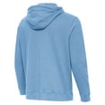thumbnail image 3 of Men's Antigua  Heather Powder Blue Tampa Bay Rays Cloud Pullover Hoodie, 3 of 3