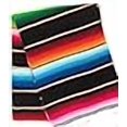 thumbnail image 3 of Mexitems Large Authentic Mexican Blanket Colorful Serape Blanket 7' X 5' (Pick Your Color) (Black), 3 of 3