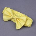 thumbnail image 4 of Ropa Para Bebé (Niño O Niña) Traje Para Niño Pequeño Moda Mangas Voladoras Lindas Color Sólido Hombro Con Fugas Top Arco Tocado Traje Amarillo Odeerbi LM103-8709, 4 of 7