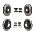 thumbnail image 1 of Transit Auto Front Rear Coated Drilled Slotted Disc Brake Rotors and Ceramic Pads Kit for Car 2015 Mini Cooper 2.0L 1.5L with 294mm Diameter Rotor KDC-101045, 1 of 2