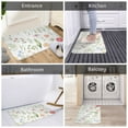 thumbnail image 5 of Sikiie Wildflower Watercolor 2 Print Flannel Anti-slip Floor Mat 16x24in, Thickened Dustproof Entrance Door Mat Floor Mat for Kitchen, Bathroom, Laundry Room, 5 of 7