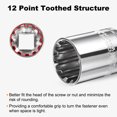 thumbnail image 4 of 12 Point Socket 1/2" Drive by 20mm Metric CR-V Steel Shallow Sockets, 4 of 7