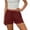 *Wine, variant on ClodeEU Women's High Waisted Drawstring Shorts,Casual Elastic Waist Lightweight Shorts with Pockets Blue,Women's Plus L
