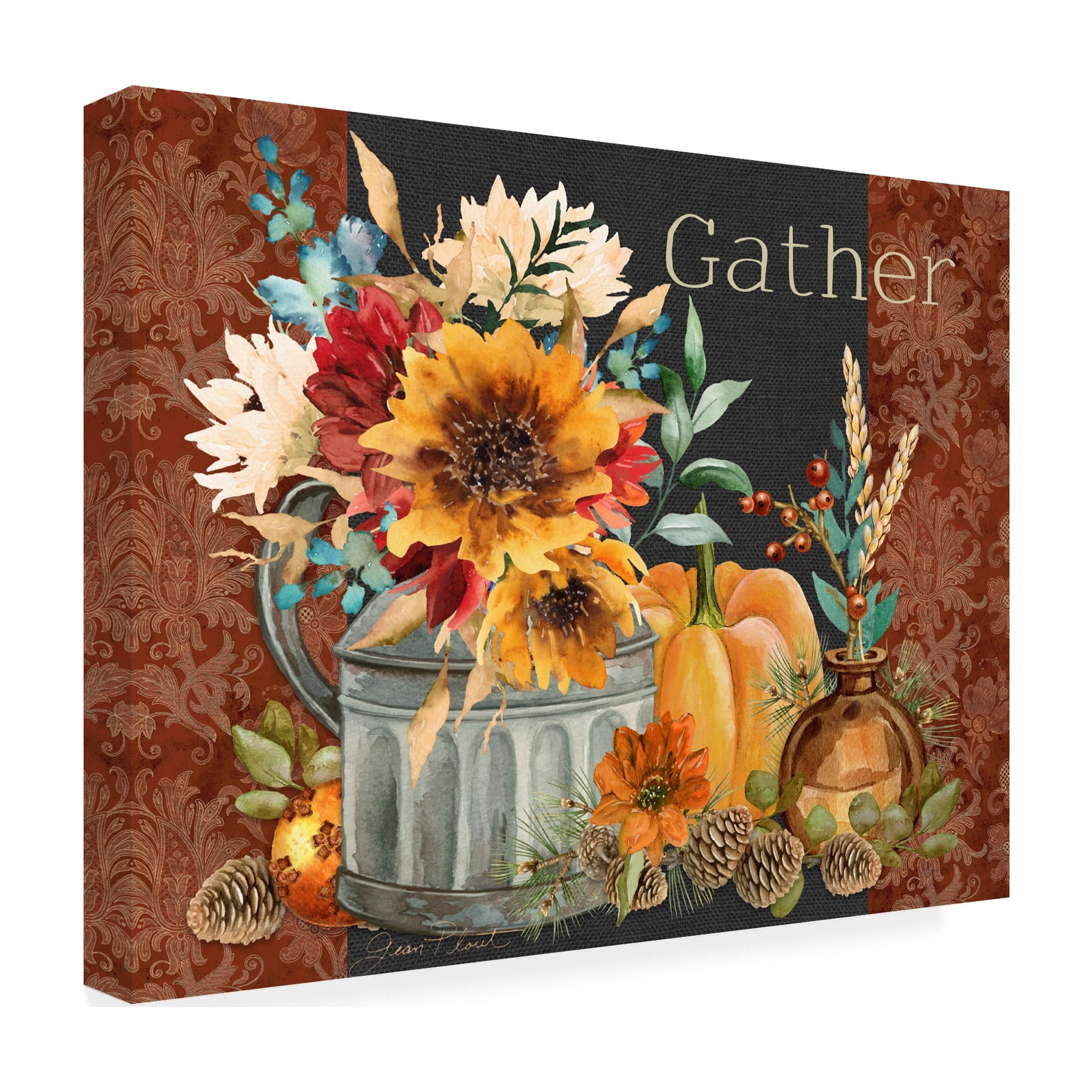 Canvas Wall Art - Jean Plout 'Regal Autumn B' Wall Art for Living Room, Bedroom, or Office Décor by Trademark Fine Art - 24 x 18 Inches
