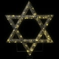 thumbnail image 3 of Northlight LED Lighted Sequined Star of David Hanukkah Outdoor Decoration - 36", 3 of 9